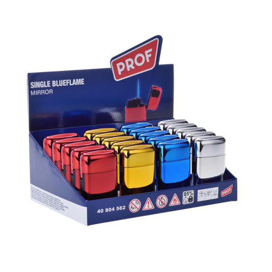 PROF - Single Blueflame Feuerzeug Mirror