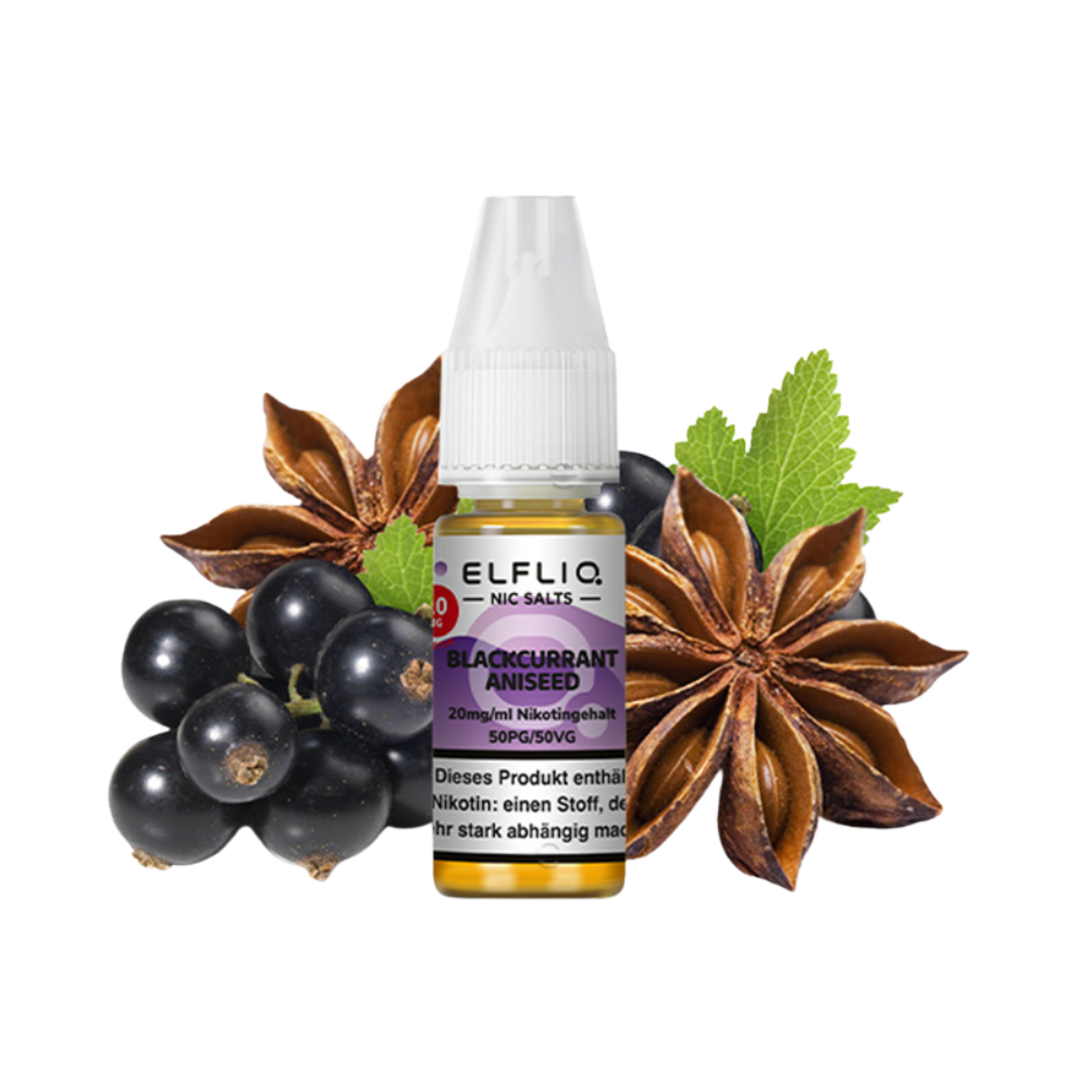 ELFBAR ELFLIQ - Blackcurrant Aniseed (10ml / 20mg)