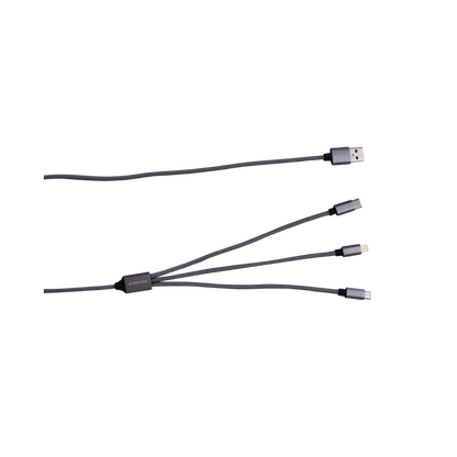 TEKMEE AUFLADEKABEL - 3in1 / USB Auladekabel  - 1.5/2.0A - 1 Mtr.