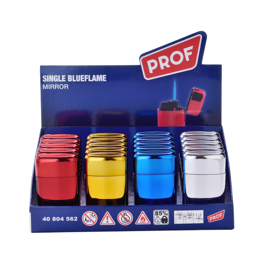 PROF - Single Blueflame Feuerzeug Mirror