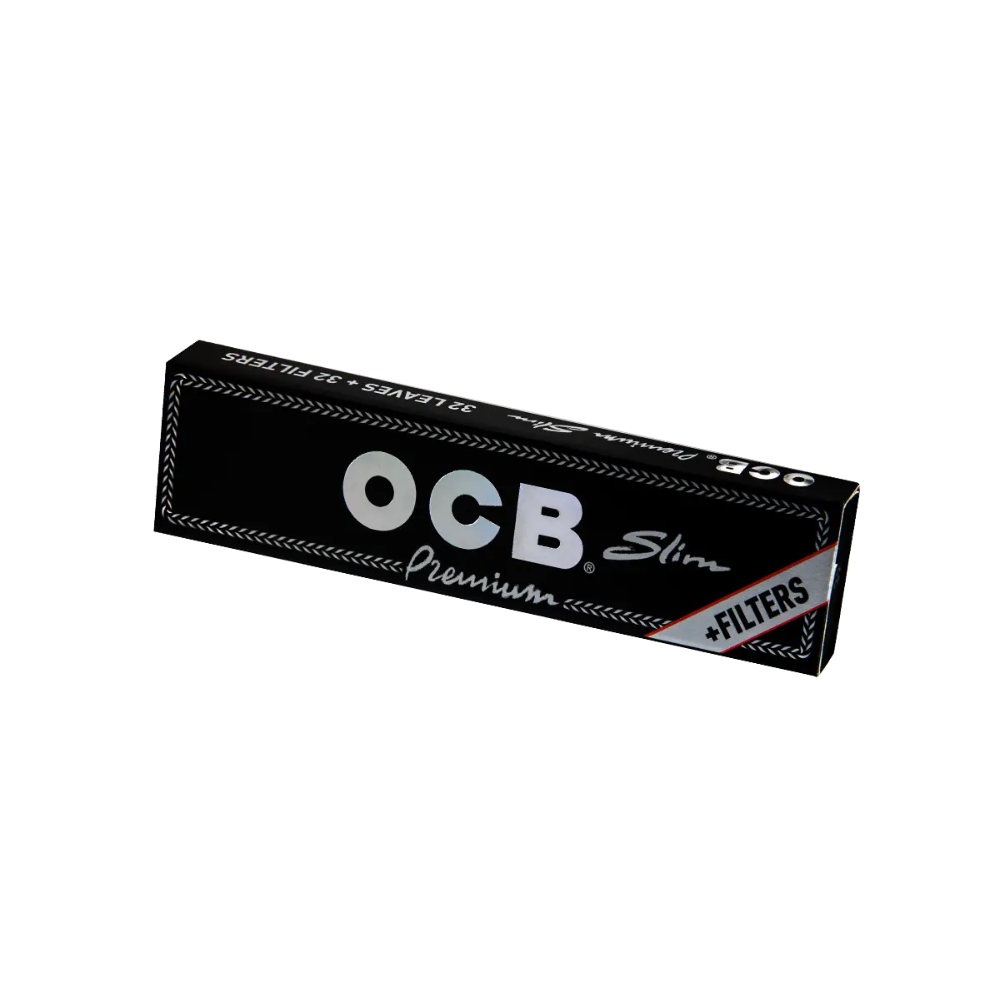 OCB Kingsize Schwarz Premium Slim + Tips