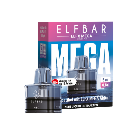 Elfbar - ELFX MEGA - Refillable Pod - 0,8 Ohm 5ml