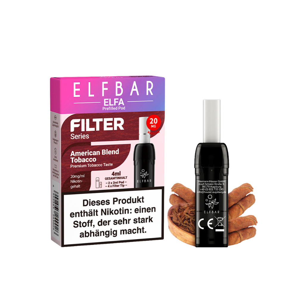 Elfbar ELFA Filter Series - American Blend Tobacco