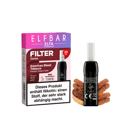 Elfbar ELFA Filter Series - American Blend Tobacco