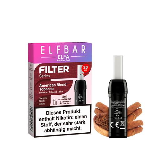 Elfbar ELFA Filter Series - American Blend Tobacco