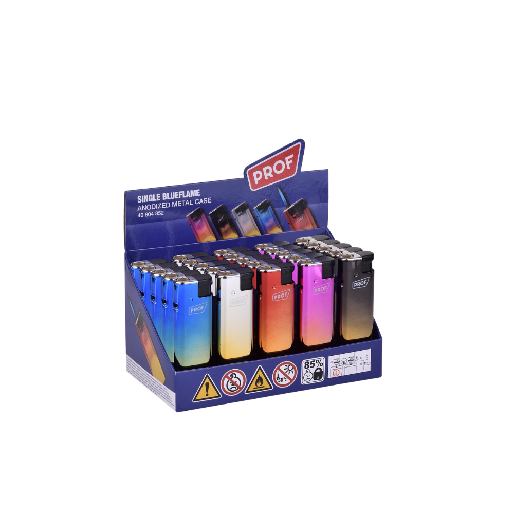 PROF FEUERZEUG - Single Blueflame Anodized Metal