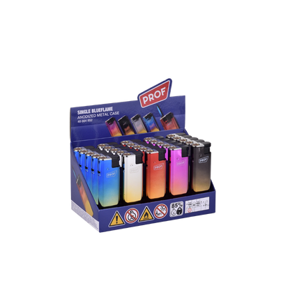 PROF FEUERZEUG - Single Blueflame Anodized Metal