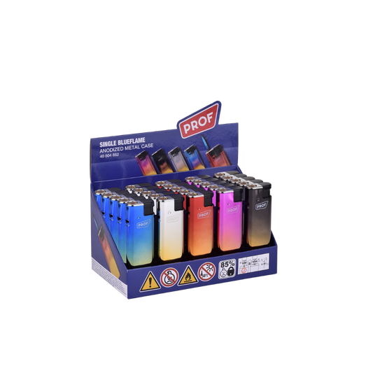 PROF FEUERZEUG - Single Blueflame Anodized Metal