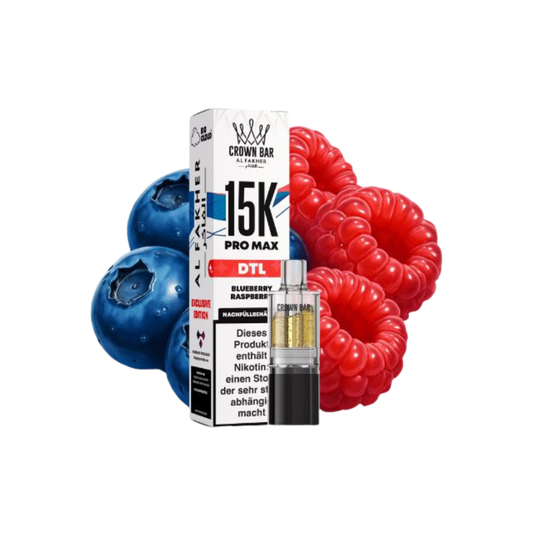 AL FAKHER - 15K Pro Max Pod - Blueberry Raspberry