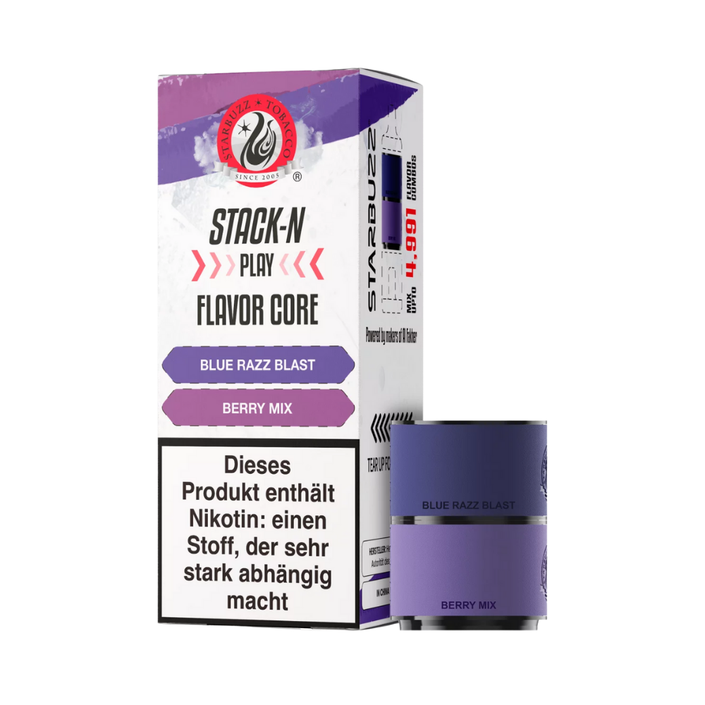 Starbuzz Stack-N-Play Pods - Blue Razz Blast + Berry Mix