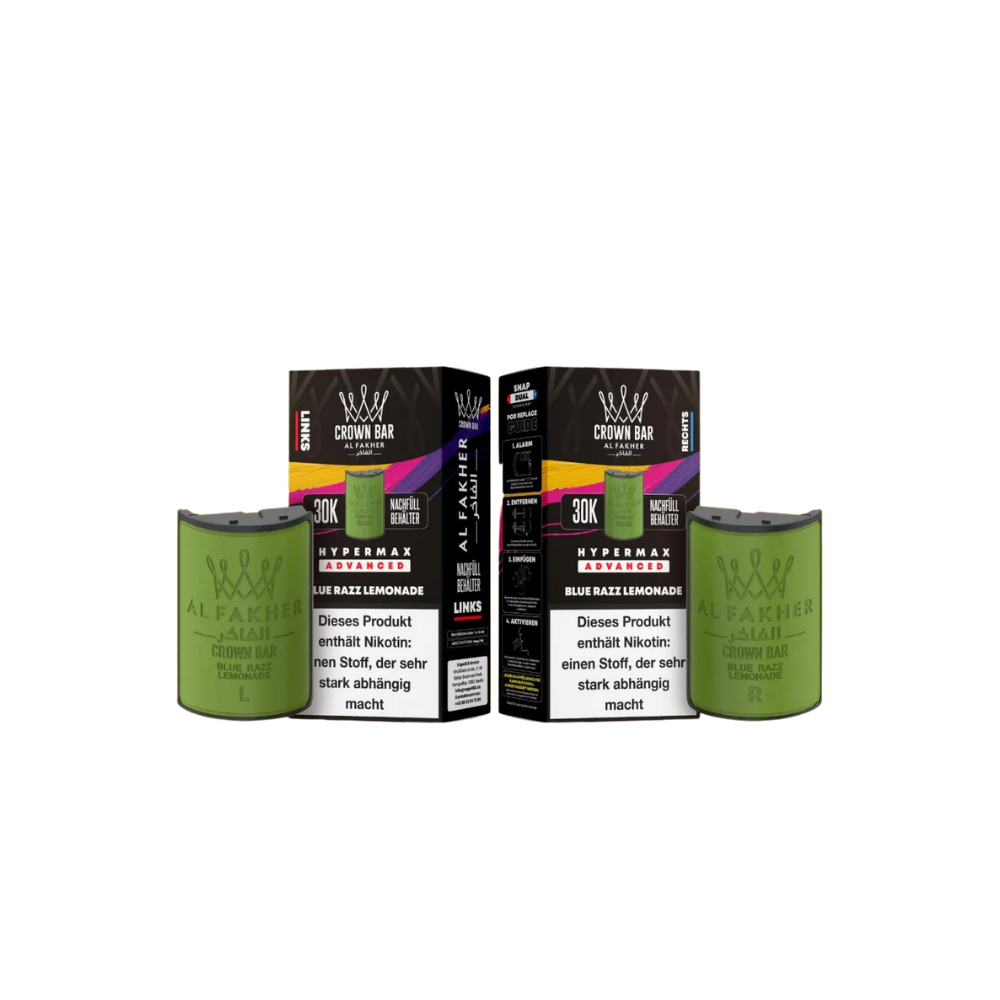 AL FAKHER - 30K Hypermax Blue Razz Lemonade Pods
