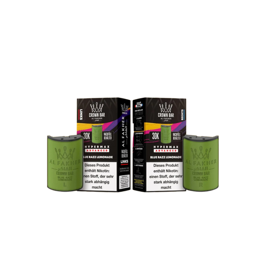 AL FAKHER - 30K Hypermax Blue Razz Lemonade Pods