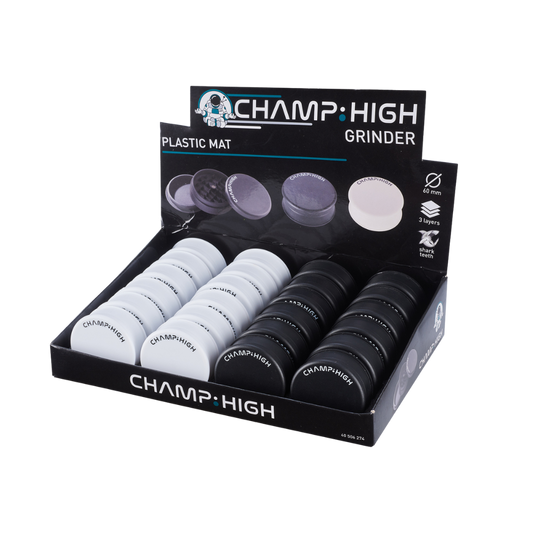 CHAMP HIGH GRINDER 60mm 3-teilig - Plastik / Matt