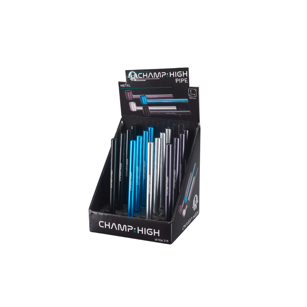 CHAMP HIGH PIPE - klassische Metalpfeife - mit Metallschraube
