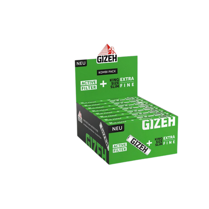 GIZEH Black - King Size Slim + Active Filter 6mm