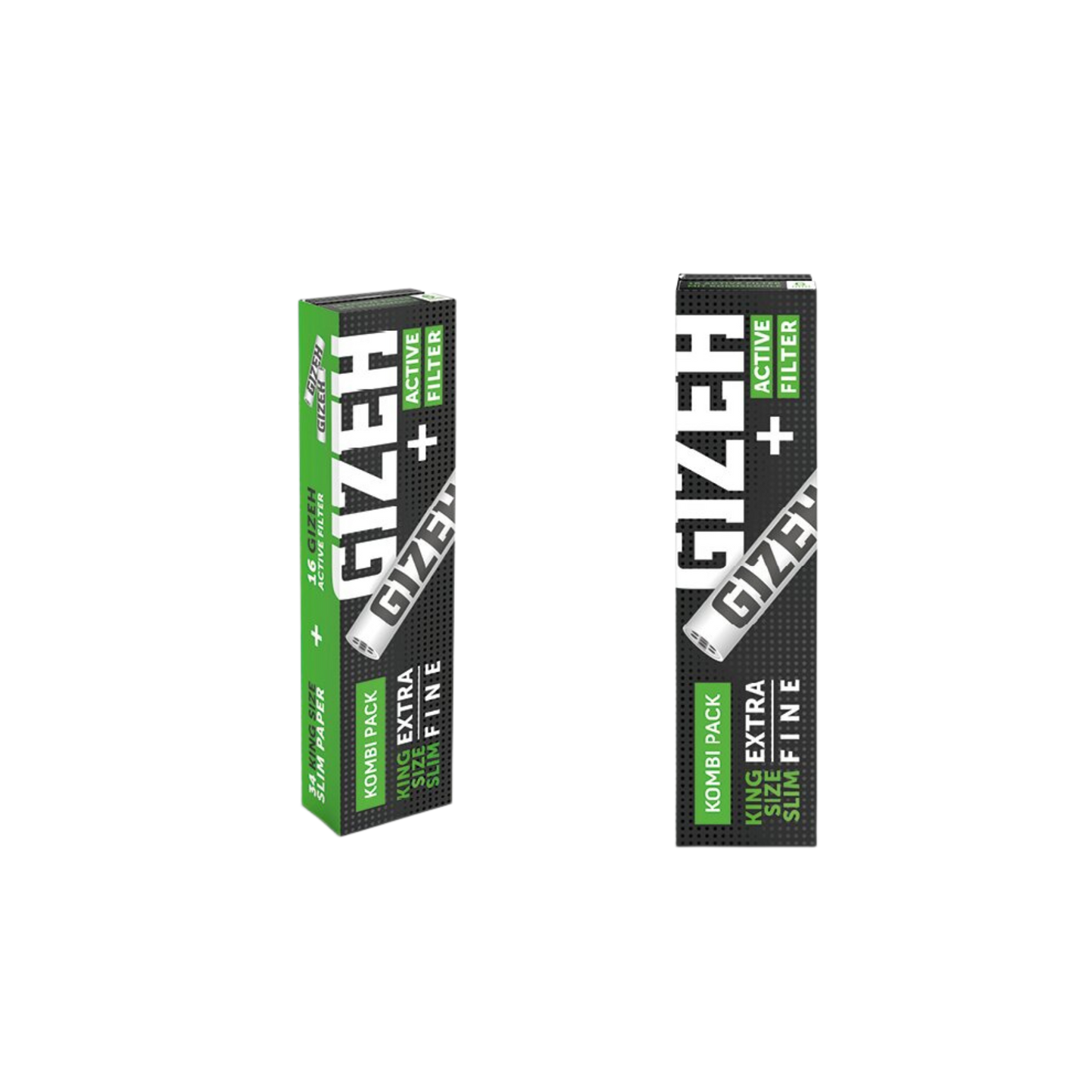GIZEH Black - King Size Slim + Active Filter 6mm