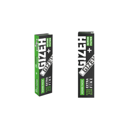 GIZEH Black - King Size Slim + Active Filter 6mm