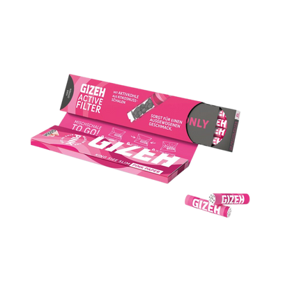 GIZEH Pink - King Size Slim + Active Filter 6mm