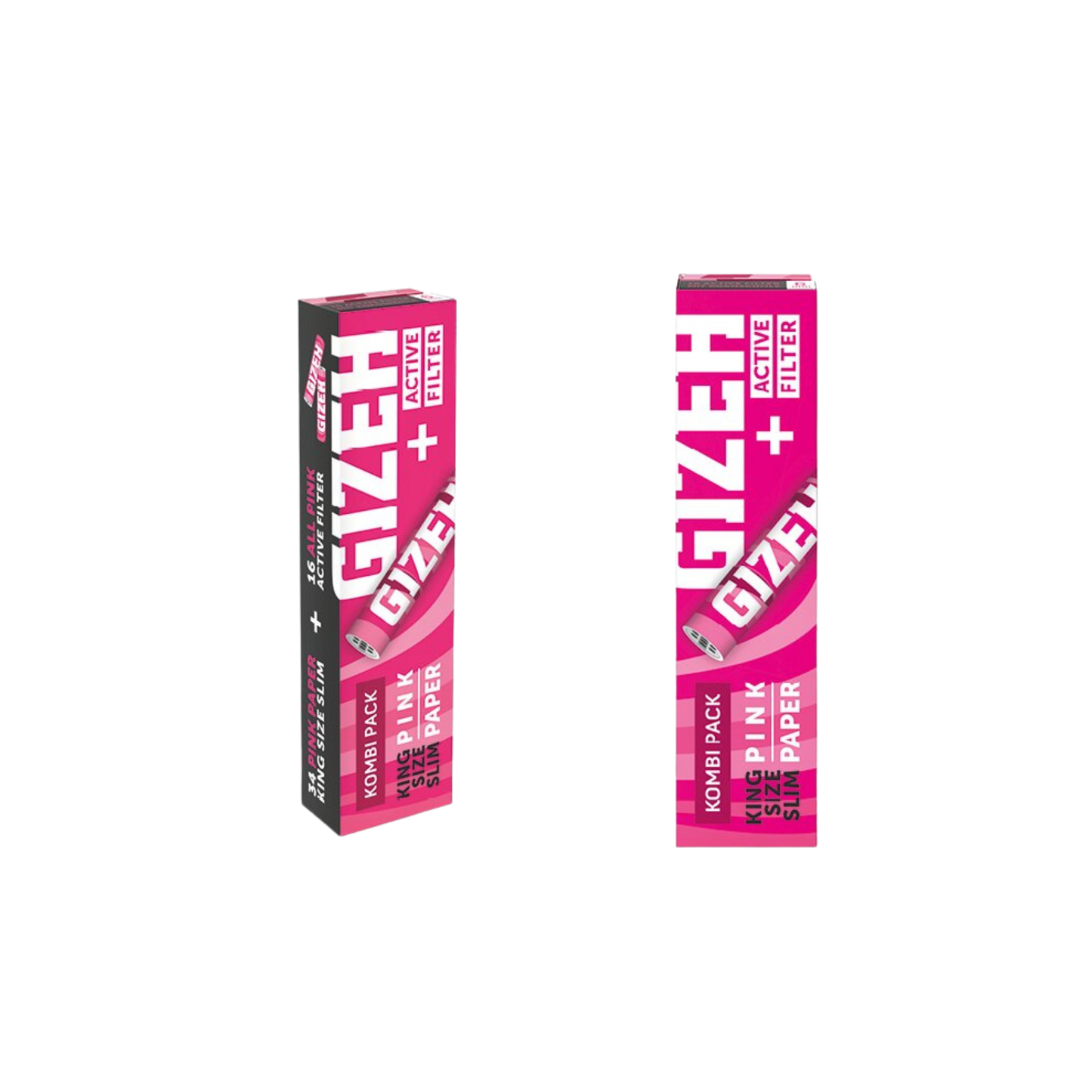 GIZEH Pink - King Size Slim + Active Filter 6mm
