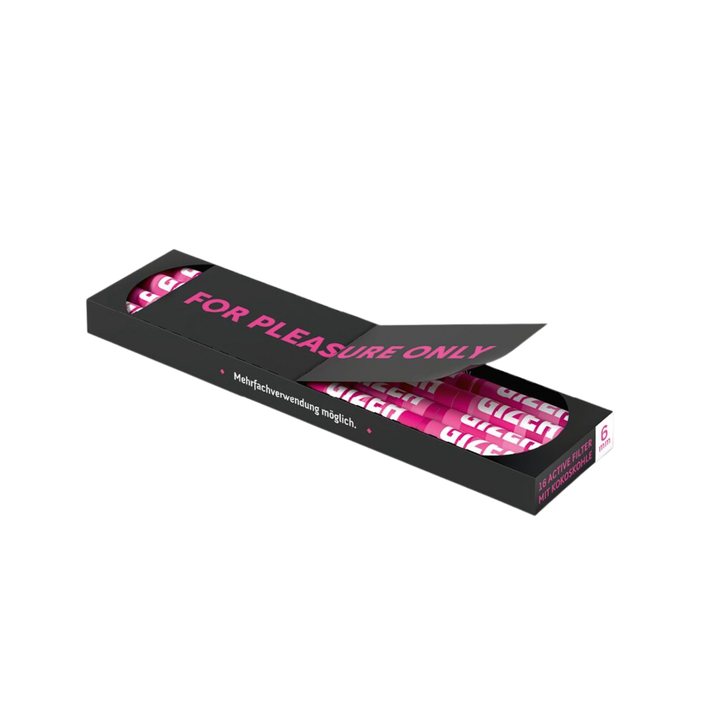 GIZEH Pink - King Size Slim + Active Filter 6mm