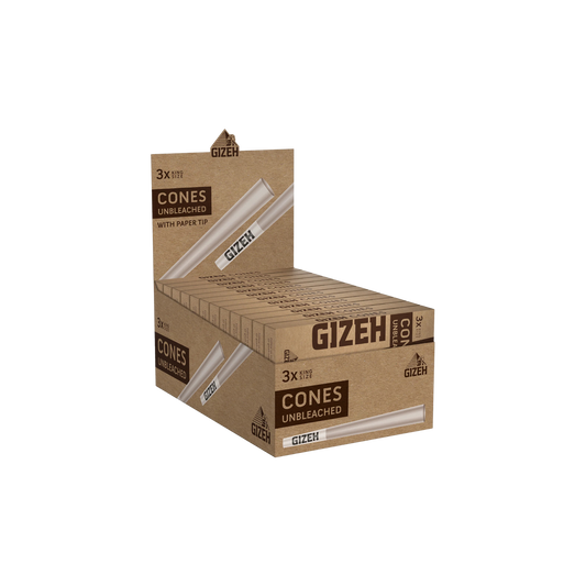 GIZEH UNBLEACHED - Cones + Tip