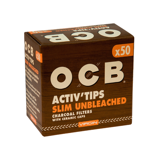 OCB Filter Slim Activ Tips Unbleach. Virg. Aktivk. 7mm