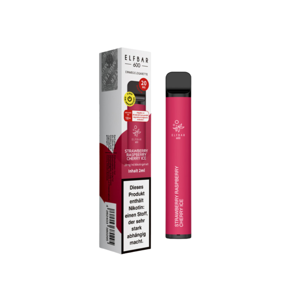 ELFBAR 600 - Strawberry Raspberry Cherry Ice