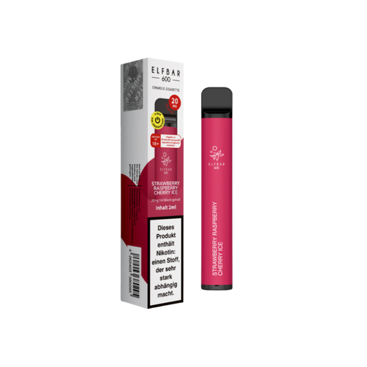 ELFBAR 600 - Strawberry Raspberry Cherry Ice