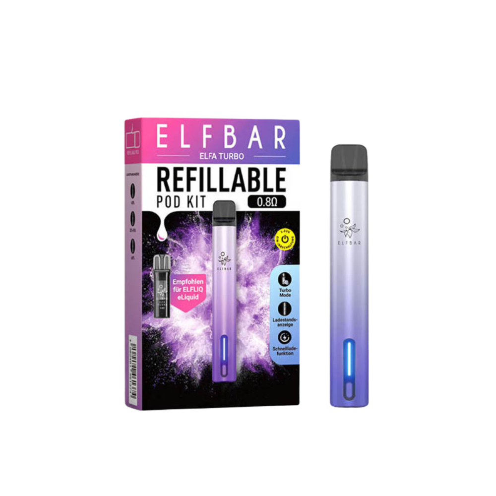 Elfbar ELFA TURBO Refillable Kit - Aurora Purple