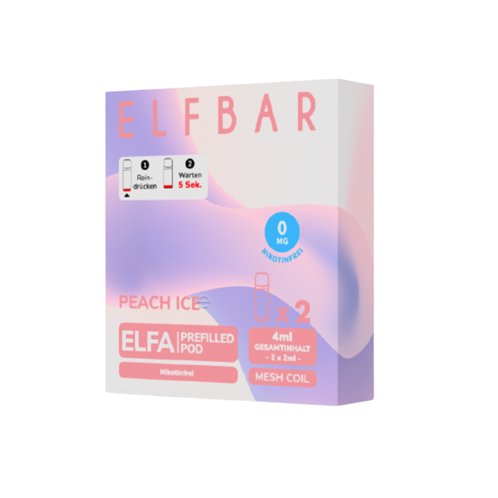ELFA PODS - Peach Ice (Nikotinfrei)