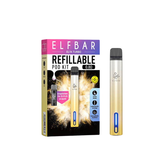 Elfbar ELFA TURBO Refillable Kit - Aurora Gold
