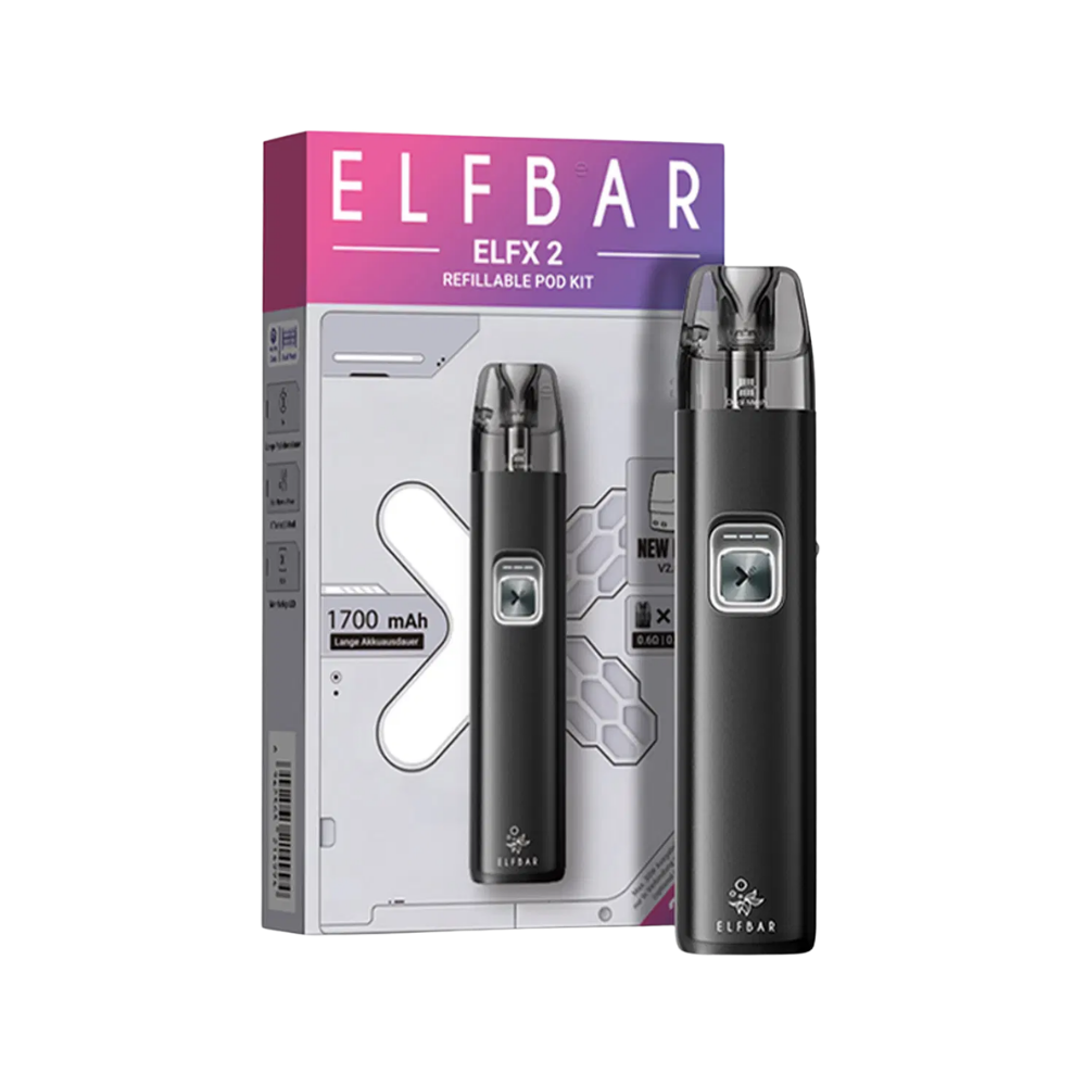 Elfbar ELFX 2 Refillable Pod Kit - Matte Black