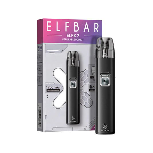 Elfbar ELFX 2 Refillable Pod Kit - Matte Black