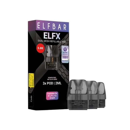 Elfbar - ELFX Refillable Pods 10x3 - 0.8 Ohm