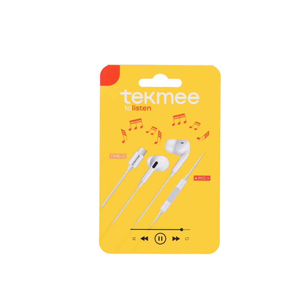 TEKMEE - Kopfhörer mit Schnurr und Mikrofon