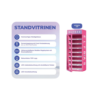 ELFBAR - Standvitrine - LED-Verkaufsdisplay