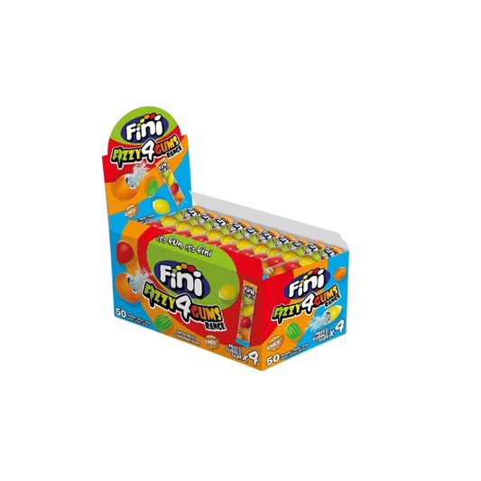 FINI - Fizzy4Gums Range - Mixed Bubble Gum 50x4