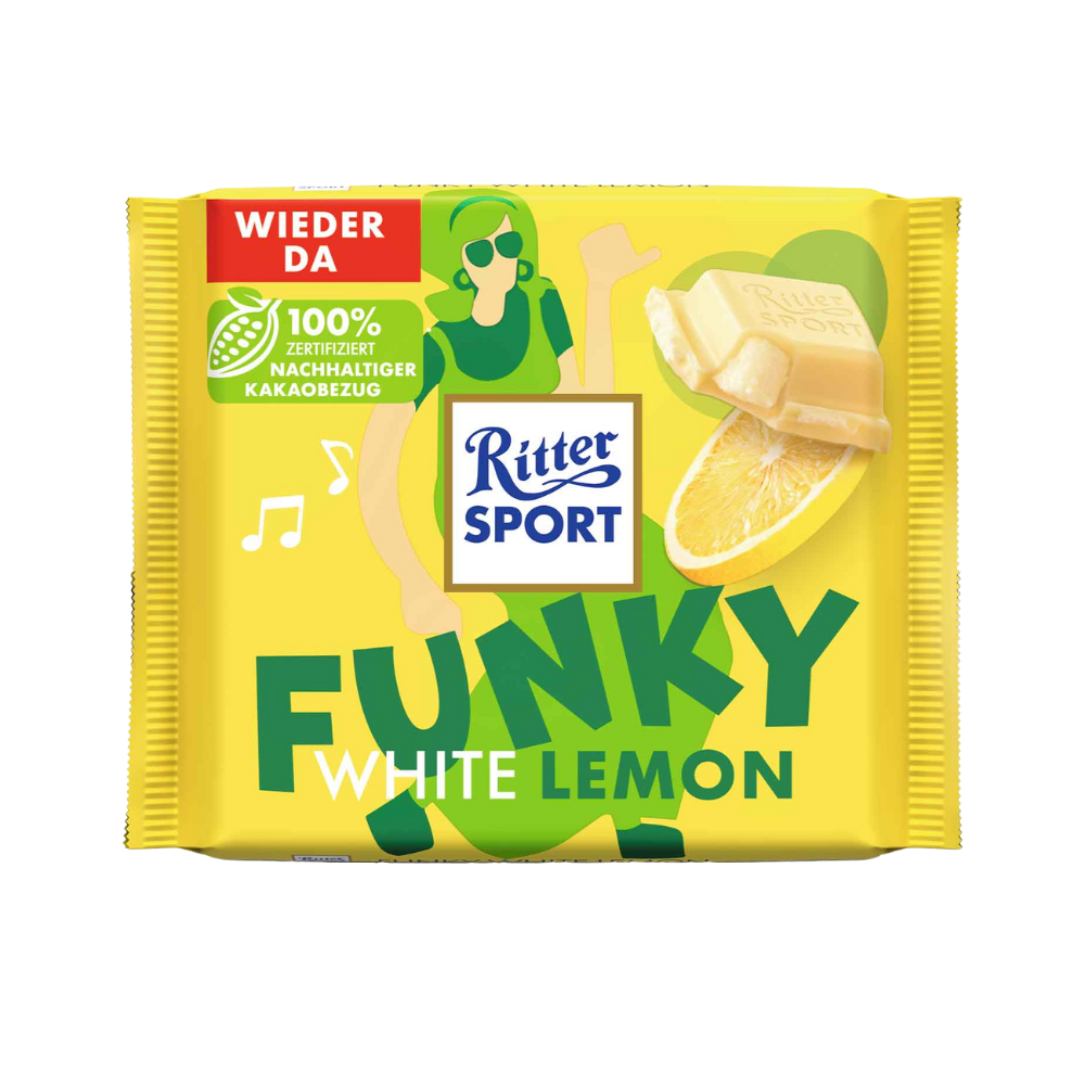 RITTER SPORT - Funky White Lemon - MHD: 31.01.2026