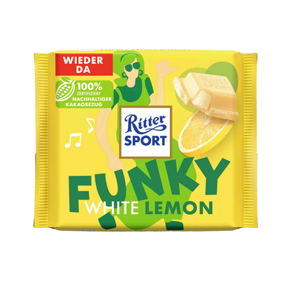 RITTER SPORT - Funky White Lemon - MHD: 31.01.2026