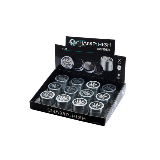CHAMP HIGH GRINDER - Metal Leave 40mm 4-teilig