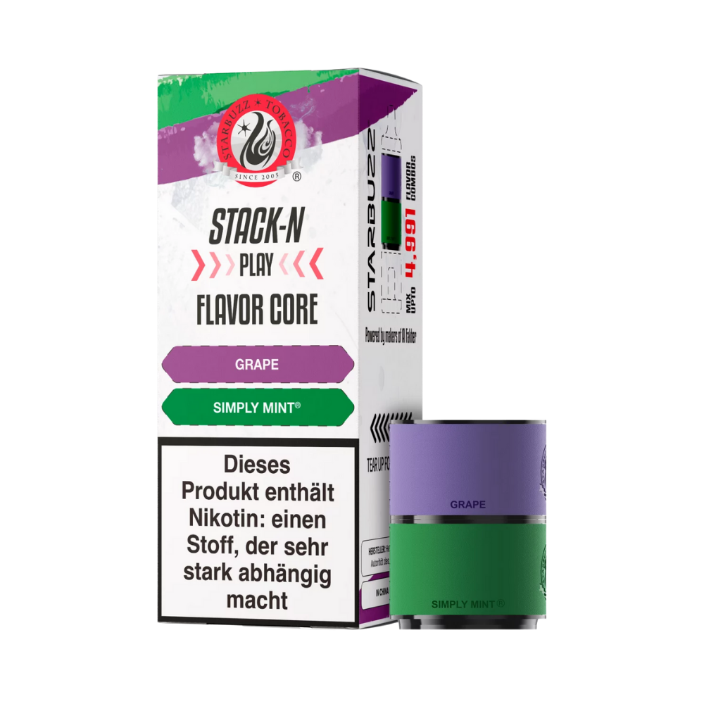 Starbuzz Stack-N-Play Pods - Grape + Simply Mint