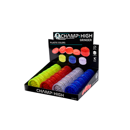 CHAMP HIGH GRINDER - Plastic Colors 4-lagig - 60mm