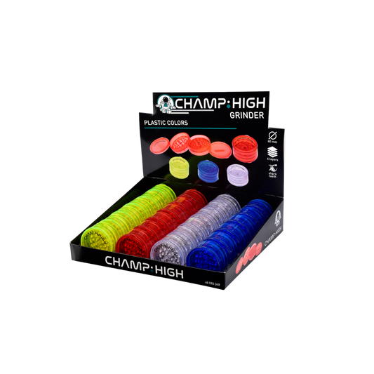 CHAMP HIGH GRINDER - Plastic Colors 4-lagig - 60mm