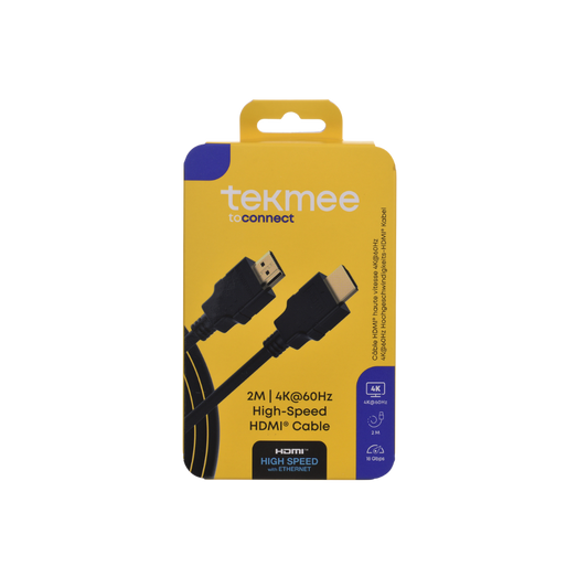 TEKMEE HIGH SPEED - HDMI Cable 4K@60Hz - 2 Mtr.
