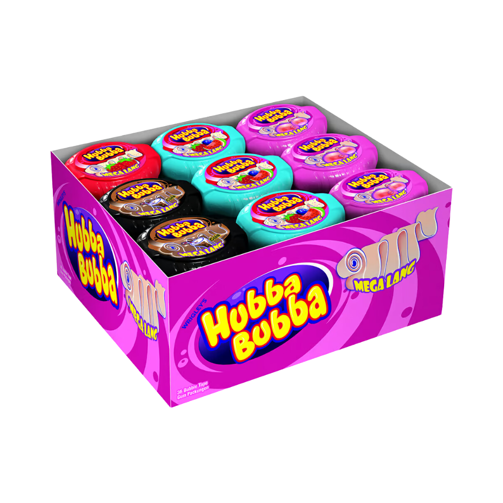 HUBBA BUBBA - Bubble Tape 4-fach sortiert - MHD: 04.03.2026
