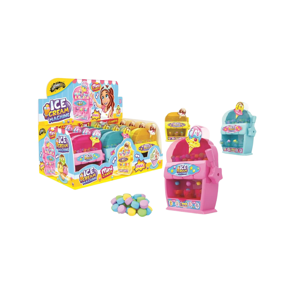 JOHNY BEE - Ice Cream Machine mini Candy 12x8g - MHD: 25.07.2027