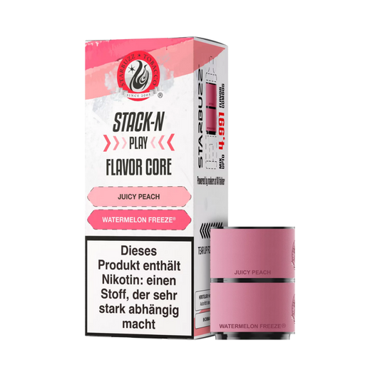Starbuzz Stack-N-Play Pods - Juicy Peach + Watermelon Freeze