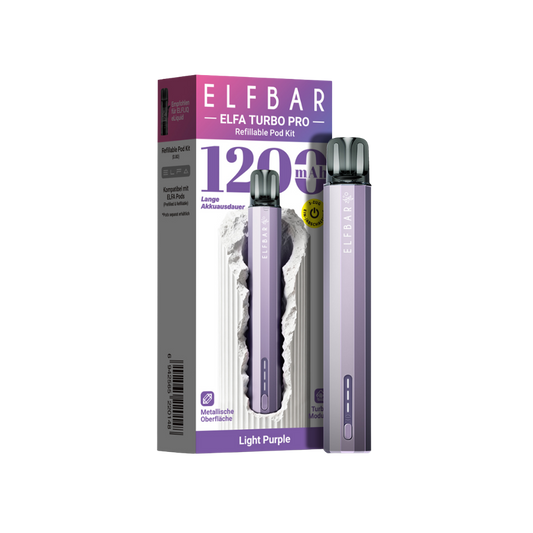 Elfbar ELFA Turbo Pro Refillable Pod Kit - Purple Light