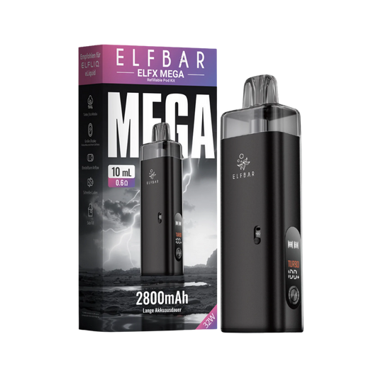 Elfbar - ELFX MEGA Pod Kit - Black