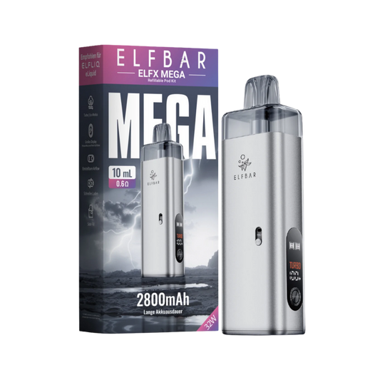 Elfbar - ELFX MEGA Pod Kit - Silver